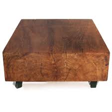 View round or square shaped wood western restaurant furniture cafe bar milk tea shop wooden table solid wood table for coffee shop and bars. Massive Solid Teak Block Coffee Table At 1stdibs