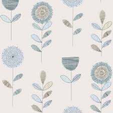 Fresco Sketch Floral Wallpaper Duck Egg Homebase Pink Floral Wallpaper Floral Wallpaper Wall Wallpaper