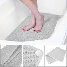 Anti Slip Plastic Bathroom Mat Shaggy Toilet Carpet Shower Pad Rug Kitchen Door Mat With Sucker Bathroom Non Slip Mat Review Bathroom Mats Rugs Mats