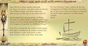Misioneros De La Palabra Divina Himno Laudes Ayer Alba En El Alba Subiste Pres Himnos Ayer Tiempo De Adviento