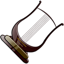 Lute lira harp balalaika musical instrument. Lira Instrument Icon