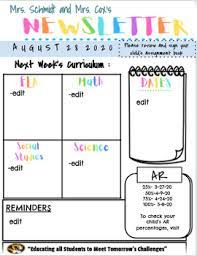 We did not find results for: Editable Weekly Newsletter Template By Hilary Cox Tpt
