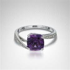 Diamond And Amethyst Ring By Banks And Biddle Purple Rings Amethyst Amethyst Ring