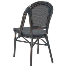 This chair with woven faux rattan is perfect if you want to give your locale a more exotic look. Aluminum Bamboo Patio Chair With Black Rattan
