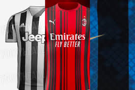 Il sito 'footy headlines' svela come dovrebbe essere la prossima maglia dell'inter: Juve Milan Inter E Roma Ecco Le Maglie Della Prossima Stagione Che Fatica La Vita Da Bomber
