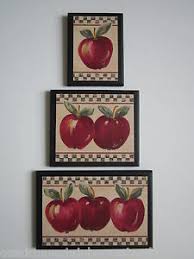 inspiring red apple wall art kitchen