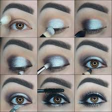 Black And Silver Eye Makeup 21 Glamorous Smokey Eye Tutorials Stayglam Silver Smokey Eye Silver Smokey Eye Tutorial Prom Eye Makeup