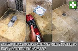 Stained Limestone Tiled Wet Room Renovated In Sonning Eye Wet Rooms Limestone Tile Cleaning Shower Tiles