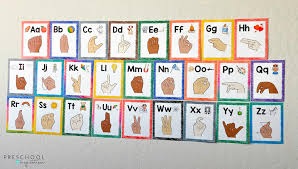 It's even large at 17 x 22. Sign Language Alphabet Printable Poster For Preschool And Kindergarten Preschool Inspirations