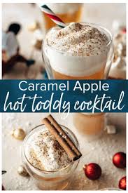 This Caramel Apple Hot Toddy Cocktail Is The Perfect Winter Drink The Delicious Mix Of Vodka Bourbon And Hot Toddy Cocktail Toddy Recipe Hot Toddies Recipe