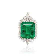 emerald brooch