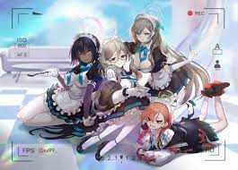 ku99 (kugugu) blue archive ichinose asuna kakudate karin angel heels maid  megane no bra pantyhose skirt lift stockings thighhighs | #800240 | yande.re