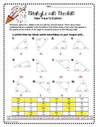 This can be written as ∠a + ∠b + ∠c = 180°. Geometry New Year Activity Triangle Sum Theorem By Sine On The Line