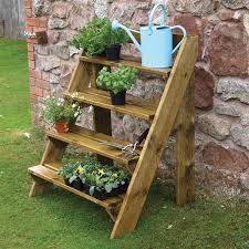Wooden Garden Plant Ladder By Grange Uk Wooden Garden Planters Garden Plant Pots Garden Ladder