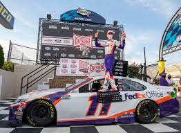 So, how does nascar take a bunch of fast moving cars and turn it into cash for the participating drivers and their respective teams? Denny Hamlin Zooms To Victory In First Of Two Nascar Cup Series Races At Dover The Boston Globe