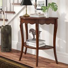 Asheville Half Moon Wood Console Table In 2020 Wood Console Table Wood Console Table