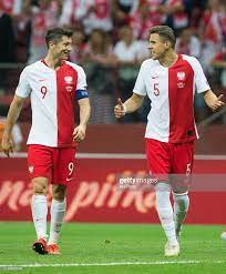Robert Lewandowski Jan Bednarek During The Uefa Euro 2020 Qualifier In 2021 Robert Lewandowski Lewandowski Robert