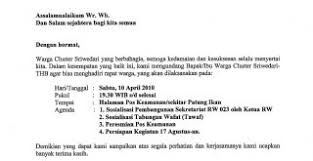 Contoh surat undangan rapat osis. Contoh Surat Dinas Undangan Rapat Osis Amat