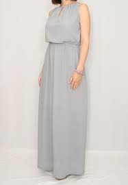 Grey Maxi Dress Long Dress Bridesmaid Dress Sundress Etsy Chiffon Dress Short Grey Short Dress Grey Maxi Dress
