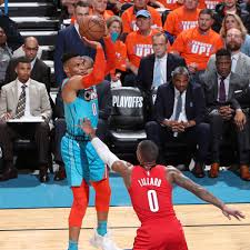 History of dame signature shoes. Thunder Vs Blazers Russell Westbrook Damian Lillard Giving Us A Show Sports Illustrated