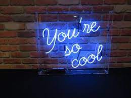 You Re So Cool Neon By Neon Creations Ltd Uk Neon Words Neon Signs Neon Quotes