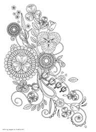 Download Adult Colouring Book Flowers Coloring Pages Printable Com