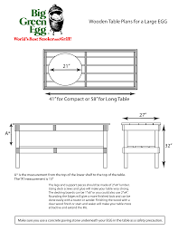 So i made this one at about a 10th of the cost. Big Green Egg Table Plans Wild Country Fine Arts