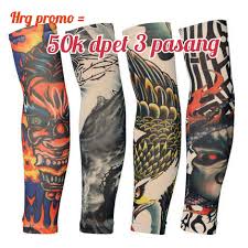 3 Pasang Paket Manset Tato Keren Manset Tato Lengan Tangan Manset Tato Anti Begal Lazada Indonesia