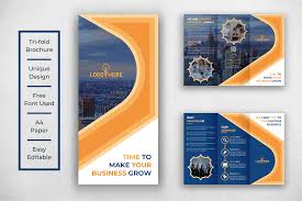 At the same time, we also provide more than 100000+ chinese font logo design pictures for you to browse. Corporate Tri Fold Brochure Design Graphic By Ju Design Creative Fabrica
