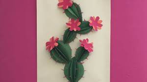 How To Make Cactus Wall Decor From Paper Artsycraftsydad