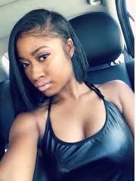 Side Part Natural Hair Styles Short Hair Styles Brazilian Straight Hair