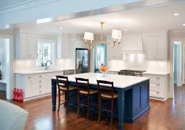 I consider navy to be a neutral, so choosing to do a navy blue kitchen island in this kitchen remodel was not a scary thing for me. 70 Spectacular Custom Kitchen Island Ideas Kitchen Island Cabinets Blue Kitchen Island Custom Kitchen Island