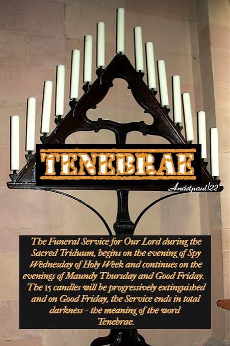 The Office of Tenebrae (Darkness) – AnaStpaul