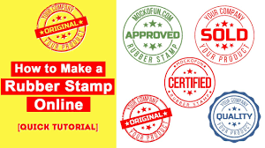 Once we've tested a sufficient number we'll start to compile lists of the top rated rubber stamp companies for card making. How To Create An Electronic Rubber Stamp Online Youtube