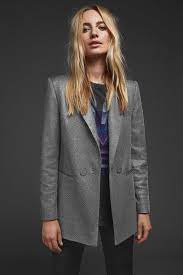 Anine Bing Ace Blazer Gunmetal Blazer Anine Bing China Fashion