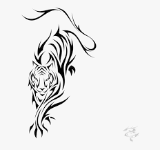 See a recent post on tumblr from @tatttcitybitch about tiger tattoo. Easy Tiger Tattoos Clipart Tribal Tattoo Transparent Tiger Tattoo Png Png Download Transparent Png Image Pngitem