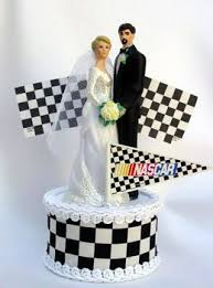 Nascar takes in 3 billion dollars per year from sponsors. If You Have A Wedding Cake With This Theme I Don T Think The Bride And Groom Are Properly Dressed Shouldn T The Wedding Cake Toppers Nascar Cake Cake Toppers