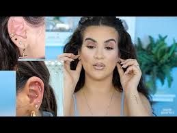 An ear piercing chart which walks you through every single type of ear piercing, including images there are so many types of ear piercing setups that it can be extremely difficult to choose the one. All About My Ear Piercings Nicole Guerriero Videos De Beauty Tv