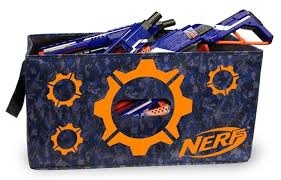 So here are loads of fun ideas on nerf gun storage so you can get them off the floor and organized! Ideas For Storing Your Nerf Arsenal Nerf Gun Center