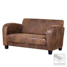 Elektrischer fernsehsessel massagesessel relaxsessel schaukelsessel sessel. Sofa Tullow 2 Sitzer Antiklederoptik Braun Home24