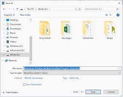 Pada ms word, serta dapat melakukan pengaturan halaman di ms word, 1. Cara Menyimpan Dokumen Word Baru Atau Sudah Pernah Tersimpan