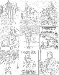 2003x2560 the trump coloring book. Donald Trump Coloring Book Tim Foley Illustration