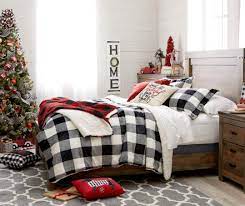 Living Colors Black White Buffalo Check Sherpa King 3 Piece Comforter Set Big Lots Comforter Sets Holiday Room Decor Holiday Room