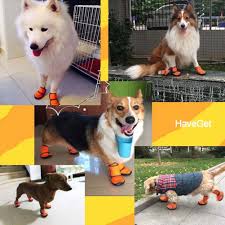 Waterproof Dog Shoes Adjustable Straps