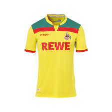 Schwach ist darauf die silhouette der stadt zu sehen. Uhlsport 1 Fc Koln Kinder 3rd Trikot 2020 21 Gelb Rot Fussball Shop