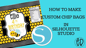 I made this one with microsoft powerpoint. How To Make A Custom Chip Bag Printable Template In Silhouette Studio Youtube