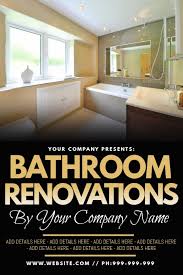 Decent options and easy to use. Bathroom Renovations Poster Template Postermywall