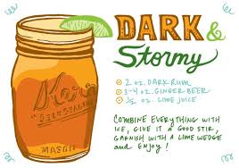 Friday Happy Hour The Dark Stormy Dark N Stormy Recipe Recipe Cards Dark Stormy