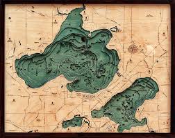 Bathymetric Map Lake Mendota And Lake Menona Wisconsin