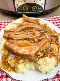 The cream of mushroom and celery soups become a creamy gravy for cooking. Slow Cooker Pork Chops And Gravy Back To My Southern Roots